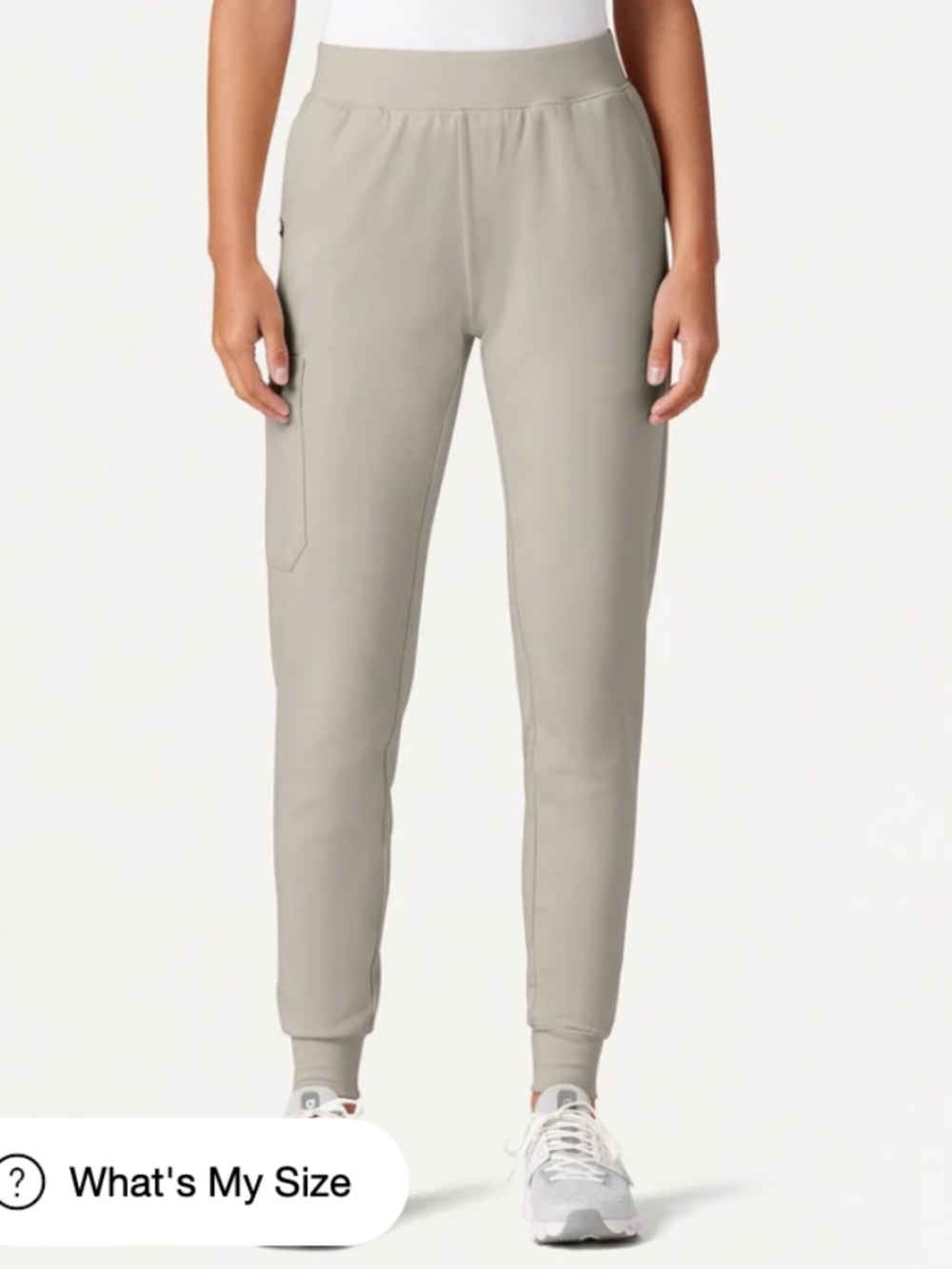 Jaanuu Rubi Slim Scrub Jogger, Fog, XL